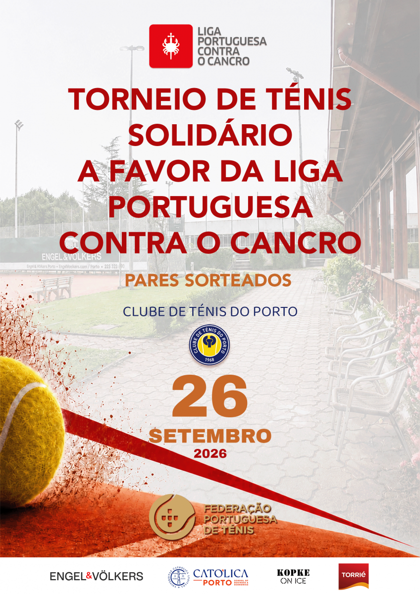 Torneio de Ténis Solidário a Favor da Liga Portuguesa Contra o Cancro